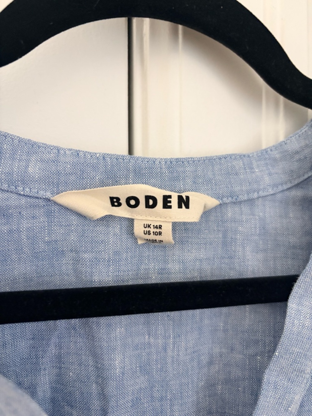 BODEN Linen Notch Neck Maxi Dress - Size 10R - Picture 4 of 5